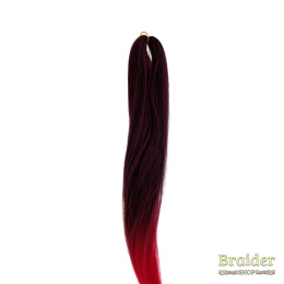 Czarno czerwony - Kanekalon (#OMB LIGHT RED)