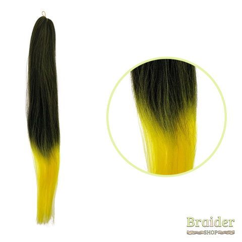 Schwarz und Gelb - Kanekalon (#OMB Yellow ) Schwarz und Gelb - Kanekalon (#OMB Yellow )